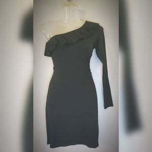 H&M DIVIDED One Shoulder Long Sleeve Mini Dress